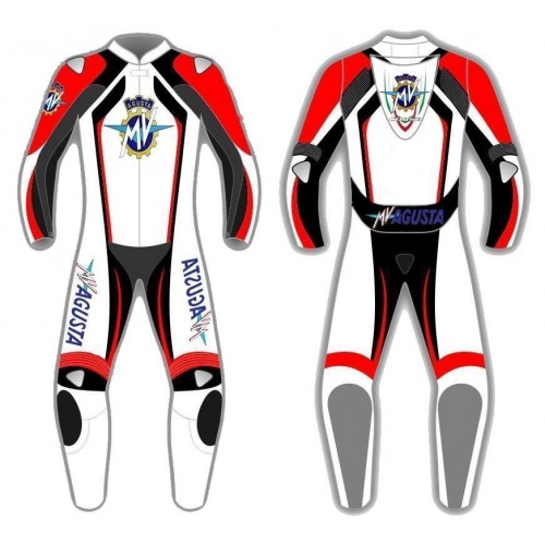 MV Agusta Custom Motorcycle Leather Riding Suit-Motorbike Racing suit MotoGP